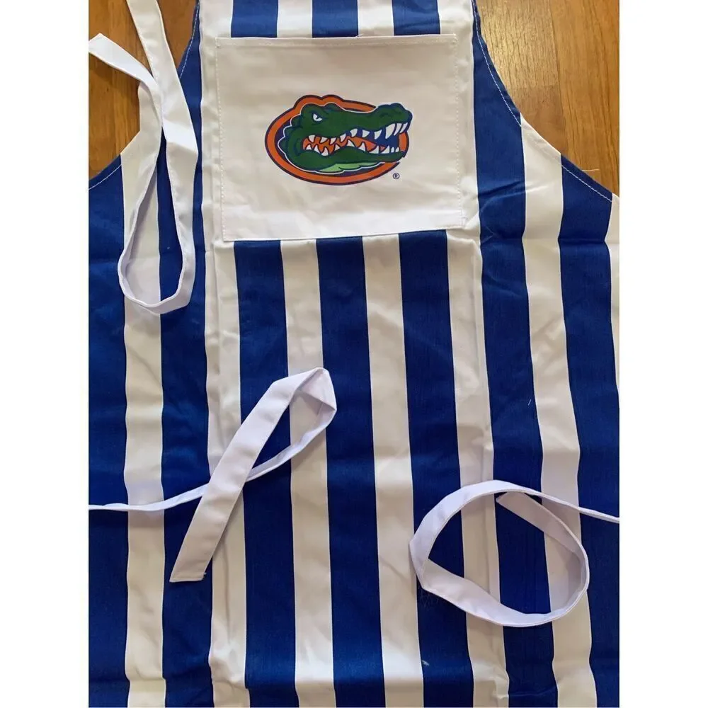 Desden Mens Tailgate Team Spirit Apron Striped Florida Gators NWT